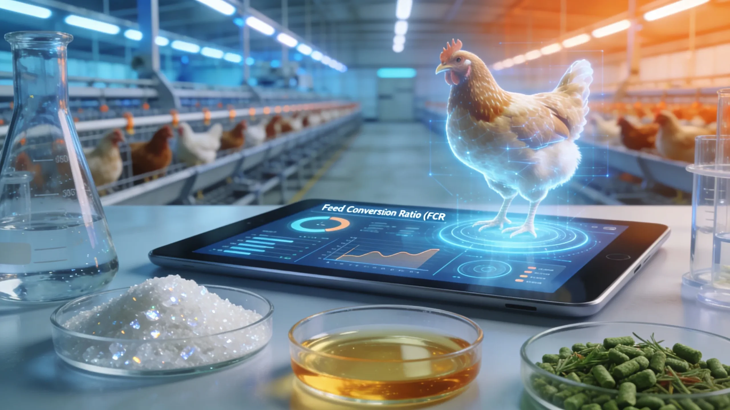 Natural and herbal poultry feed supplements for broiler growth promotion