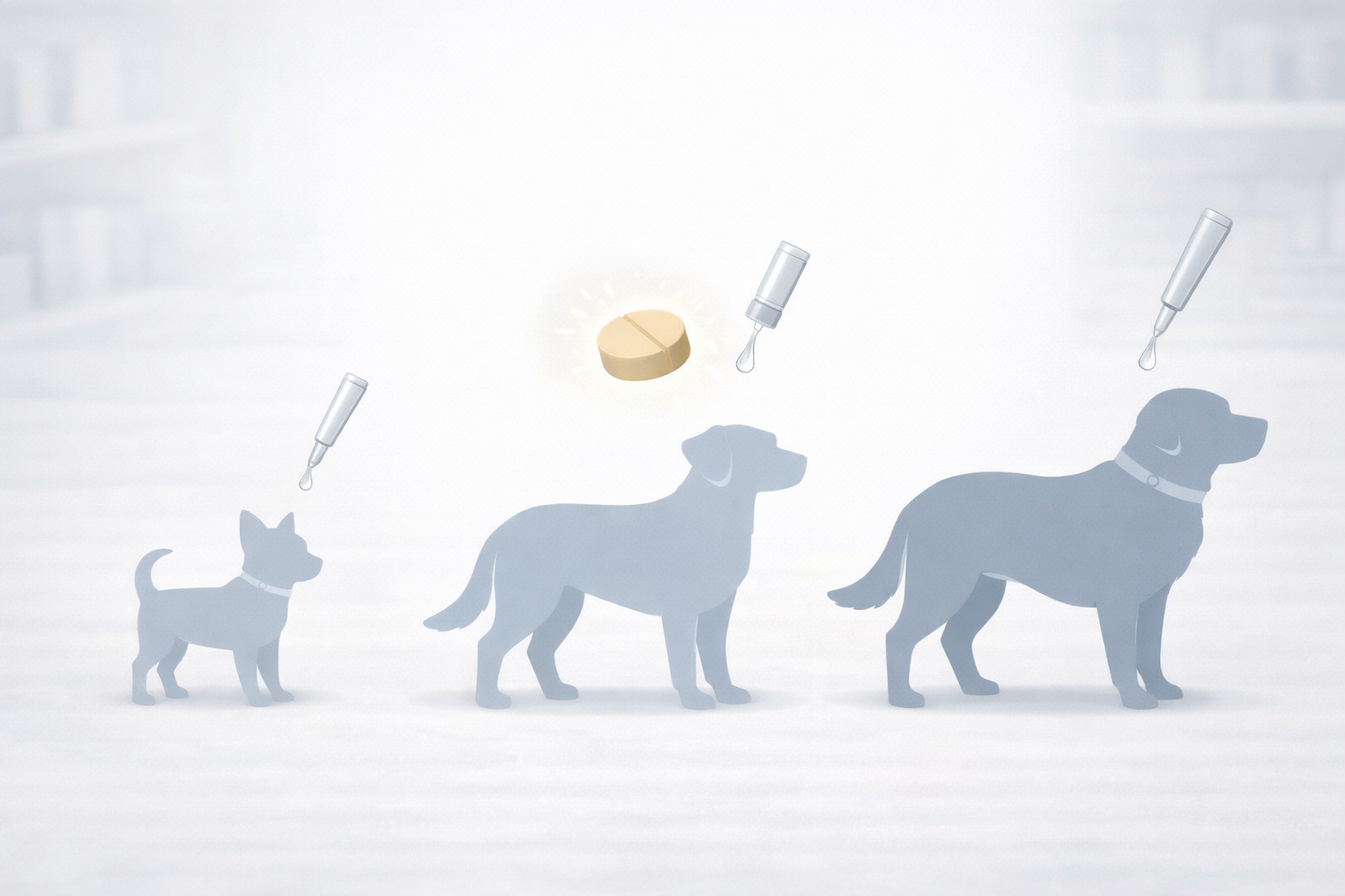 Flea treatment size categories for small, medium, and large dogs explained by weight