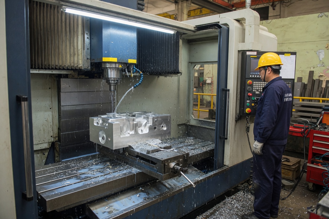 [REPLACE WITH REAL PHOTO] Equipment close-up — CNC