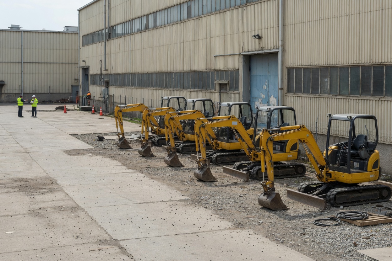 Equipment close-up — excavator